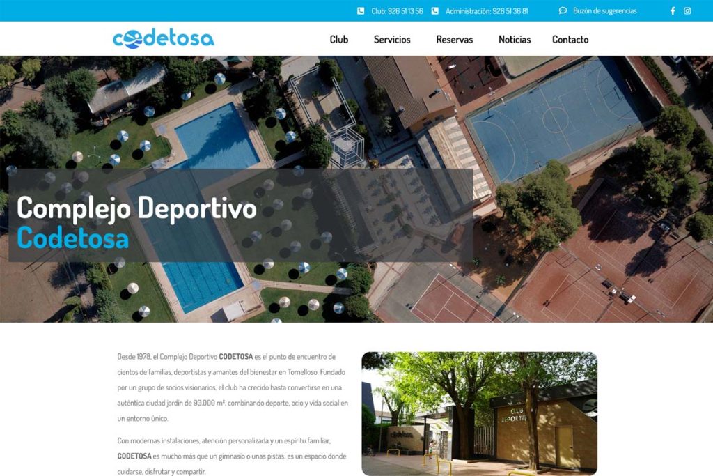Captura de pantalla de Complejo Deportivo Tomelloso
