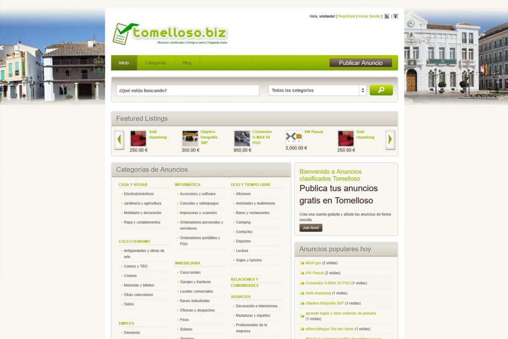 Captura de pantalla de Anuncios segunda mano Tomelloso