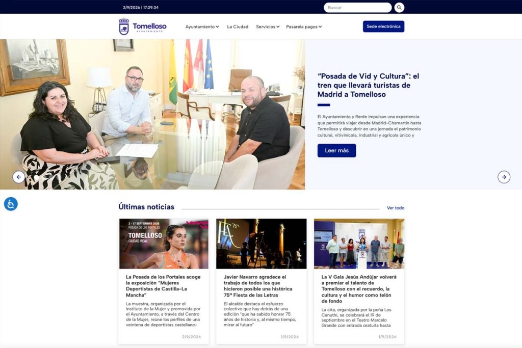 Captura de pantalla de Ayuntamiento de Tomelloso